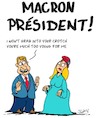 Cartoon: Macron President (small) by Karsten Schley tagged elections,france,europe,macron,old,age,marriage,love,women,men,gap,politics