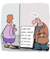 Cartoon: Manieren (small) by Karsten Schley tagged manieren,benehmen,arbeit,sozialverhalten,arbeitslosigkeit,empathie,beleidigungen,gesellschaft