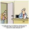 Cartoon: Meine Meinung! (small) by Karsten Schley tagged arbeitgeber,arbeitnehmer,jobs,wirtschaft,business,meinung,arbeit