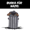 Cartoon: Modetrend (small) by Karsten Schley tagged mode,burkas,nazis,politik,demokratie,bildung,kleidung,soziales,gesellschaft,deutschland