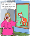 Cartoon: Muschi-Bild (small) by Karsten Schley tagged kunstfreiheit,kunst,sexismus,muschis,frauen,künstler,ausstellungen,bilder,cartoons,gesellschaft,geschmackspolizei,deutungshoheit,bevormundung,soziales,medien