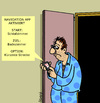 Cartoon: Navigation App (small) by Karsten Schley tagged technik,handys,navigationssysteme,apps,computer,morgenmuffel,mobiltelefone,smartphones