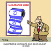 Cartoon: Neue beste Kumpels (small) by Karsten Schley tagged terrorismus,iran,antisemitismus,israel,europa,handel,religion,krieg,geld,wirtschaft,business,handelsabkommen,atomwaffen