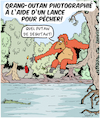 Orang-Outan avec une lance!!