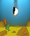 Cartoon: Pinguine sind sportlich! (small) by Karsten Schley tagged natur tiere sport baseball