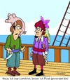 Cartoon: Piraten (small) by Karsten Schley tagged piraten landwirtschaft jobs wirtschaft tiere