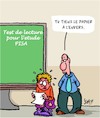 Cartoon: PISA (small) by Karsten Schley tagged pisa,ecole,education,politique,etudiants