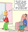 Cartoon: Positiv (small) by Karsten Schley tagged kommentare,misanthropen,hass,politik,demokratie,internet,social,media