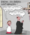 Cartoon: Prieres (small) by Karsten Schley tagged christianisme,religion,prieres,pretres,eglises,maltraitance,des,enfants,politique,societe