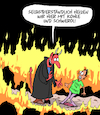Cartoon: Rettet das Klima (small) by Karsten Schley tagged klima,klimawandel,klimareligion,klimapanik,klimahysterie,heizen,hölle,aktivisten,klimakleber,schweröl,kohle,energie,umwelt,politik