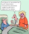Cartoon: RISIKO!!! (small) by Karsten Schley tagged operationen,medizin,risiken,ärzte,patienten,ehe,beziehungen,männer,frauen,gesundheit