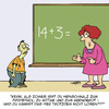 Cartoon: Schlecht in Mathe... (small) by Karsten Schley tagged schule,schüler,bildung,lehrer,pädagogen,bildungssystem,mathematik,pisa,intelligenz,zombies