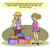 Cartoon: Schnäppchen! (small) by Karsten Schley tagged mode,frauen,schuhe,sonderangebote,verkaufen,umsatz,wirtschaft,business,geld,billig,preise,kaufen,gesellschaft