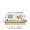 Cartoon: Schönes Wochenende!! (small) by Karsten Schley tagged freizeit,hobby,wochenende,pläne,tiere,haustiere,fische