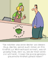 Cartoon: Schon wieder Weihnachten?? (small) by Karsten Schley tagged weihnachten,kindheit,erinnerungen,spezialitäten,religion,feiertage,christentum,gesellschaft