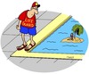 Cartoon: Seenot (small) by Karsten Schley tagged seefahrt,schiffahrt,dlrg,wasser,wasserschutz,bademeister,sommer