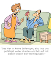 Cartoon: Seifenoper (small) by Karsten Schley tagged ehe,liebe,familie,streit,bier,werbung,seifenopern,beziehungen,gesellschaft,medien