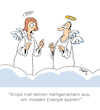 Cartoon: Spart Energie!! (small) by Karsten Schley tagged energie,einsparungen,strom,energieknappheit,politik,religion,kriegswinter,europa,gesellschaft