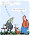 Cartoon: Spezial-Hund (small) by Karsten Schley tagged alter,senioren,rentner,hunde,suchhunde,rettungshunde,tiere,tod,gesellschaft