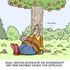 Cartoon: Sternstunden der Geschichte... (small) by Karsten Schley tagged entdeckungen,historisches,geschichte,physik,wissenschaft,forschung,wissenschaftler,natur,naturgesetze,nachbarn,nachbarschaft