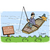 Cartoon: STRICTEMENT interdite!! (small) by Karsten Schley tagged poisson,pecher,nature,protection,animals,interdiction,regles,loi