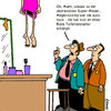 Cartoon: Super-Model (small) by Karsten Schley tagged gesellschaft unterhaltung medien fernsehen entertainment