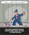 Cartoon: The Great Brakethrough (small) by Karsten Schley tagged showbiz,magic,magicians,success,media,celebs,fame,society