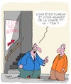 Cartoon: Tolerance (small) by Karsten Schley tagged tolerance,nutrition,clubs,fumeurs,viande