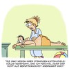 Cartoon: Total verspannt! (small) by Karsten Schley tagged arbeit,arbeitgeber,arbeitnehmer,gesundheit,berufskrankheiten,physiotherapie,jobs,business,wirtschaft