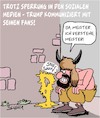 Cartoon: Trump kommuniziert (small) by Karsten Schley tagged trump,usa,wahlen,republikaner,demokraten,extremismus,capitol,qanon,soziale,medien,politik,verschwörungstheorien,gesellschaft