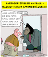 Cartoon: Urheberrecht (small) by Karsten Schley tagged urheberrecht,klage,rassismus,fußball,gesetze,uploadfilter,copyright,kriminalität,eigentum,facebook,youtube,diebstahl,gesellschaft