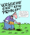 Cartoon: Verseucht (small) by Karsten Schley tagged nahrungsmittelskandale,eier,verseuchung,gesundheit,betrug,wirtschaftsverbrechen,nahrungsmittelmafia,chemieindustrie,kapitalismus,verbraucherschutz,gesellschaft,politik,deutschland