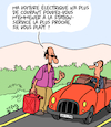 Cartoon: Voitures Electriques (small) by Karsten Schley tagged voitures,trafic,economie,industrie,infrastructure,environnement,politique,societe