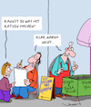 Cartoon: Was mit Katzen (small) by Karsten Schley tagged kunst,karikaturen,zeichnen,künstler,kinder,kochen,fastfood,katzen,ernährung,tiere