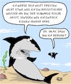 Cartoon: Weiß und rassistisch? (small) by Karsten Schley tagged rassismus,politik,nationalismus,ernährung,futter,beute,fische,natur,umwelt,meere,haie