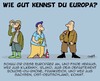 Cartoon: Wie gut kennst du Europa? (small) by Karsten Schley tagged europa,demokratie,rassismus,ostdeutschland,flüchtlinge,nazis,rechtsextremismus,bildung,einwanderung,krieg,terror,politik,innenpolitik