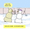 Cartoon: Winter ist grausam (small) by Karsten Schley tagged wetter,klima,kälte,schnee,natur,jahreszeiten,schneemänner,zombies