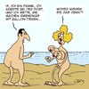 Cartoon: Woher wissen Sie... (small) by Karsten Schley tagged urlaub,reisen,strand,tourismus,jobs,arbeit,business,wirtschaft,männer,frauen