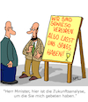 Cartoon: Zukunftsanalyse (small) by Karsten Schley tagged zukunft,analysen,politik,prognosen,gesellschaft,menschheit