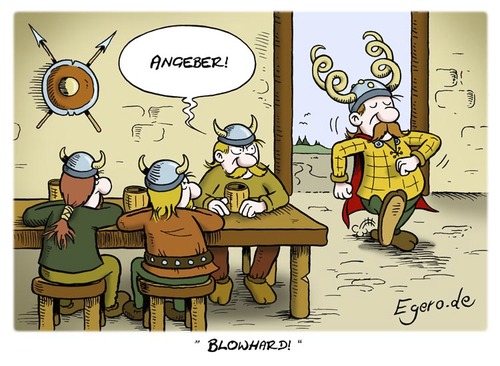 Cartoon: Angeber (medium) by Egero tagged angeber,blowhard,egero,oliver,eger