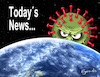 Cartoon: Todays News (small) by Egero tagged corona,news