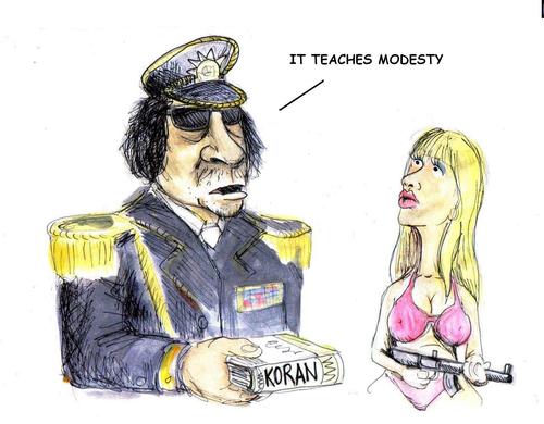Cartoon: modesty (medium) by urbanmonk tagged religion