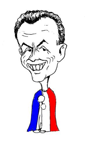 Cartoon: Nicolas Sarkozy (medium) by urbanmonk tagged polticians