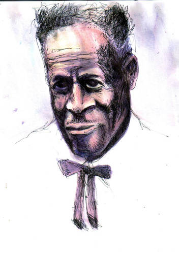 Cartoon: Son House (medium) by urbanmonk tagged music,portraits