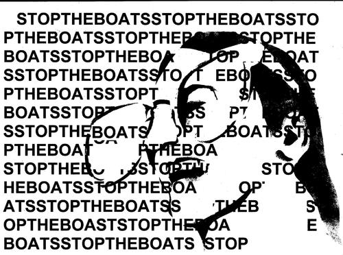 Cartoon: Stop the boats (medium) by urbanmonk tagged media,rhetoric,politics,refugees
