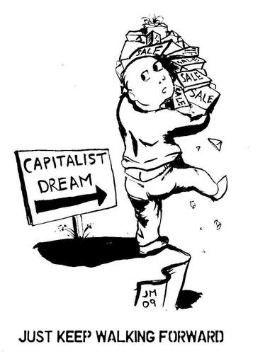 Cartoon: Capitalism and Consumerism (medium) by urbanmonk tagged politics,and,consumerism