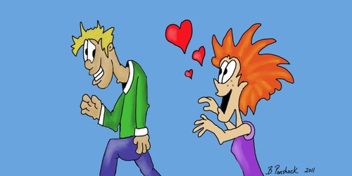 Cartoon: Crazy Valentine (medium) by Brian Ponshock tagged love,valentine,friendship,funny,cartoon