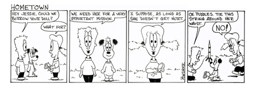 Cartoon: More of Hometown (medium) by Brian Ponshock tagged hometown,dog,kids,fun,humor,childhood