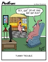 Cartoon: MINDFRAME (small) by Brian Ponshock tagged stomach,tummy,ache