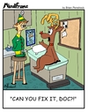 Cartoon: Reindeer Rhinoplasty (small) by Brian Ponshock tagged rudolph,reindeer,red,nose